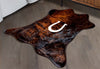 Horseshoe Mini Black & Brown Cowhide Rug