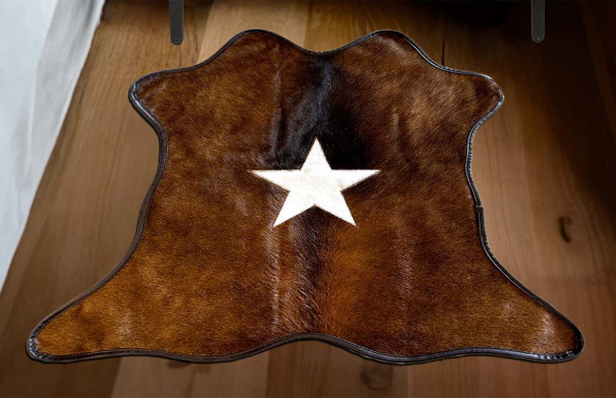 Mini Cowhide Rug Lonestar Mini Black & Brown Cowhide Rug | Lone Star Western Decor