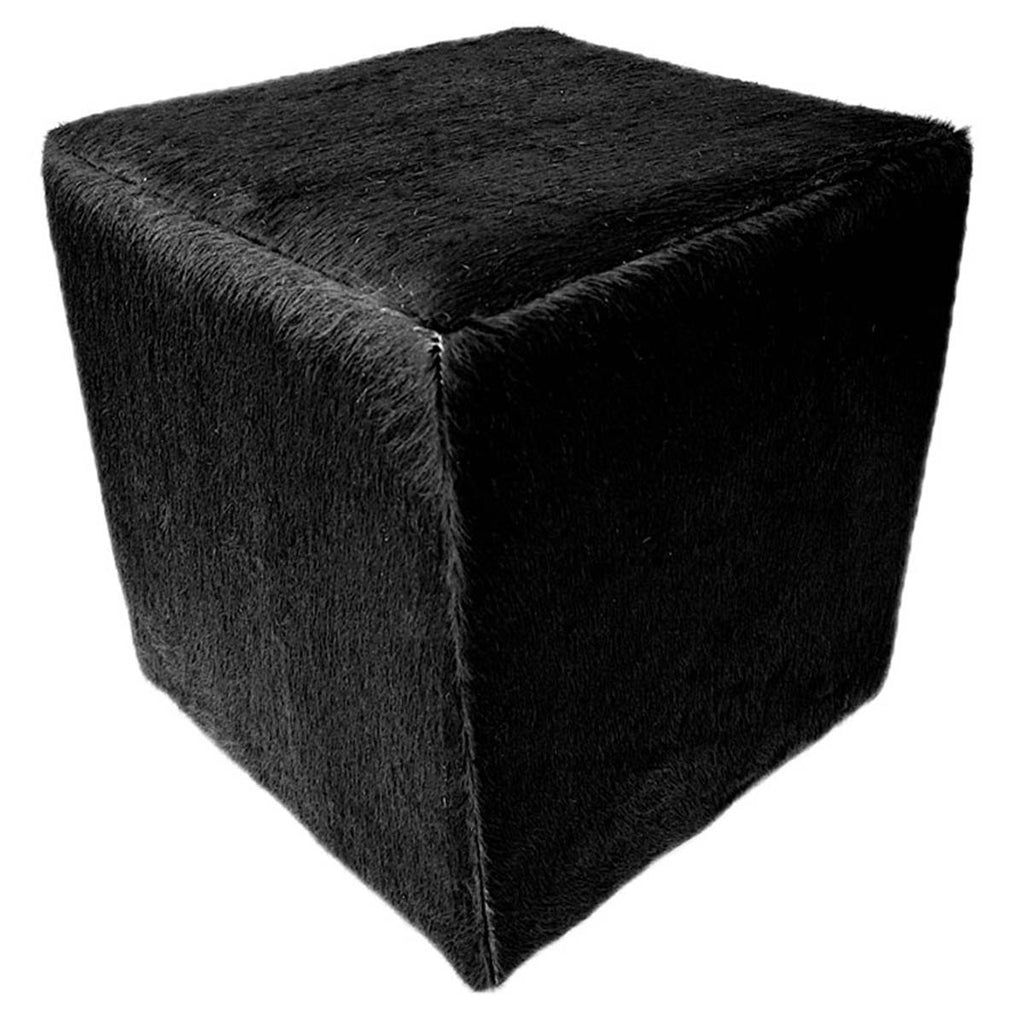 Angus Cowhide Square Pouf
