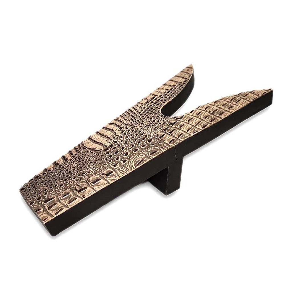 Sand Embossed Gator Print Leather Boot Jack - OVERSTOCK