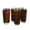 Cowhide Luxe Shot Glasses - Set of 6 - OVERSTOCK
