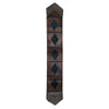 Fringed Lozenge Cowhide Table Runner - 96 Inch