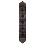Fringed Lozenge Cowhide Table Runner - 96 Inch
