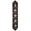 Starry Brown Cowhide Table Runner - 96 Inch