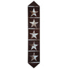 Starry Brown Cowhide Table Runner - 120 Inch