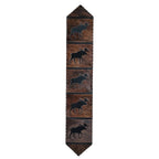 Moose Brindle Leather Table Runner - 120 Inch