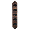 Roaming Bison Brindle Leather Table Runner - 120 Inch