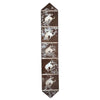 Light Wild Rider Cowhide Table Runner - 96 Inch
