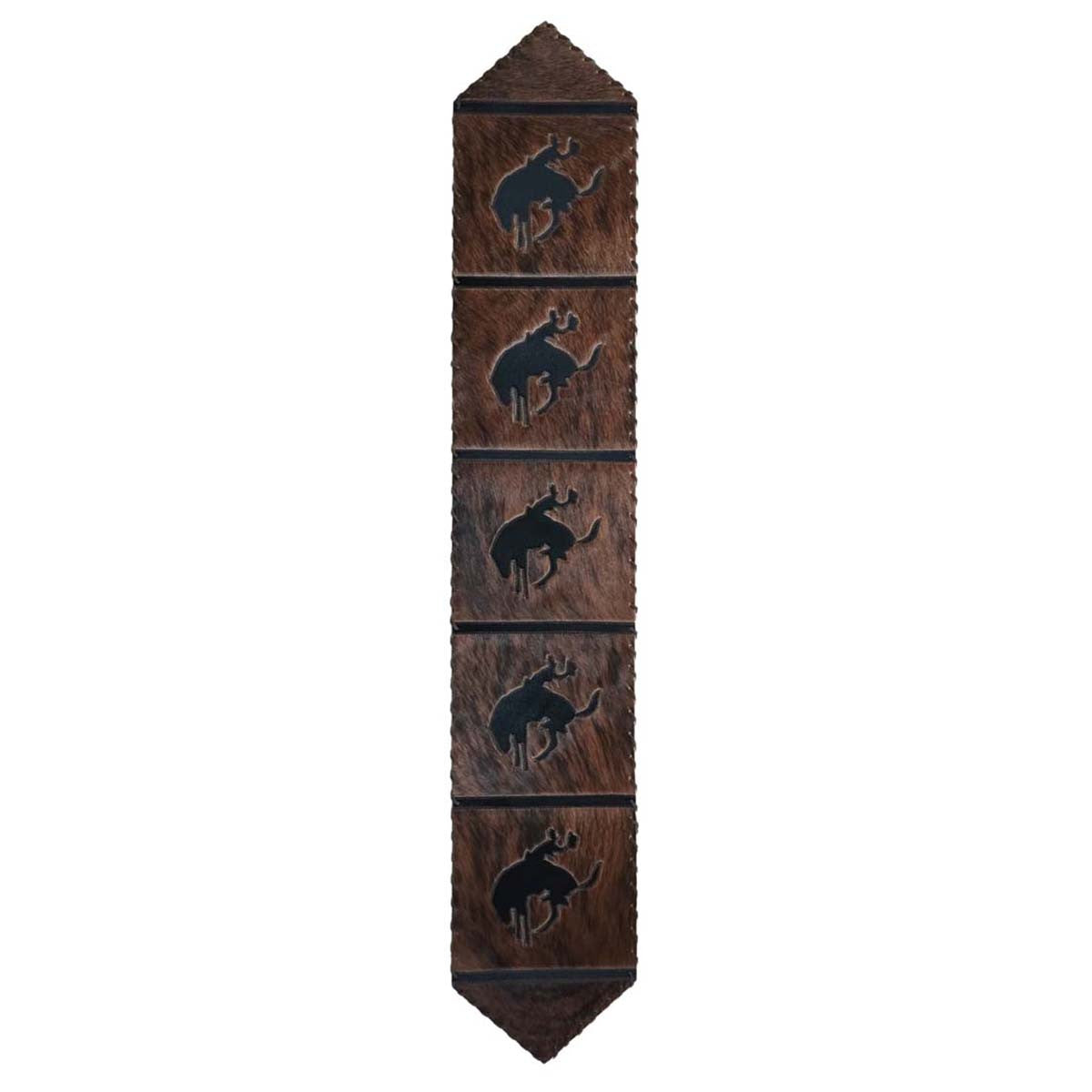 Rodeo Rider Leather Table Runner - 120 Inch