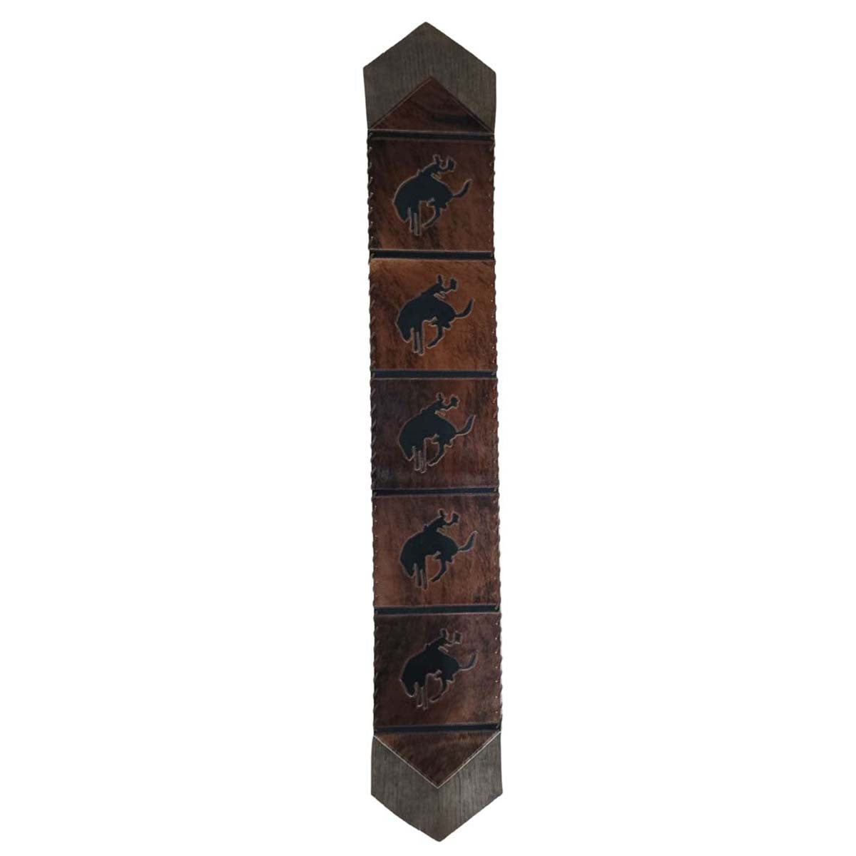 Fringed Rodeo Rider Leather Table Runners