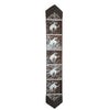 Fringed Light Wild Rider Cowhide Table Runner - 120 Inch