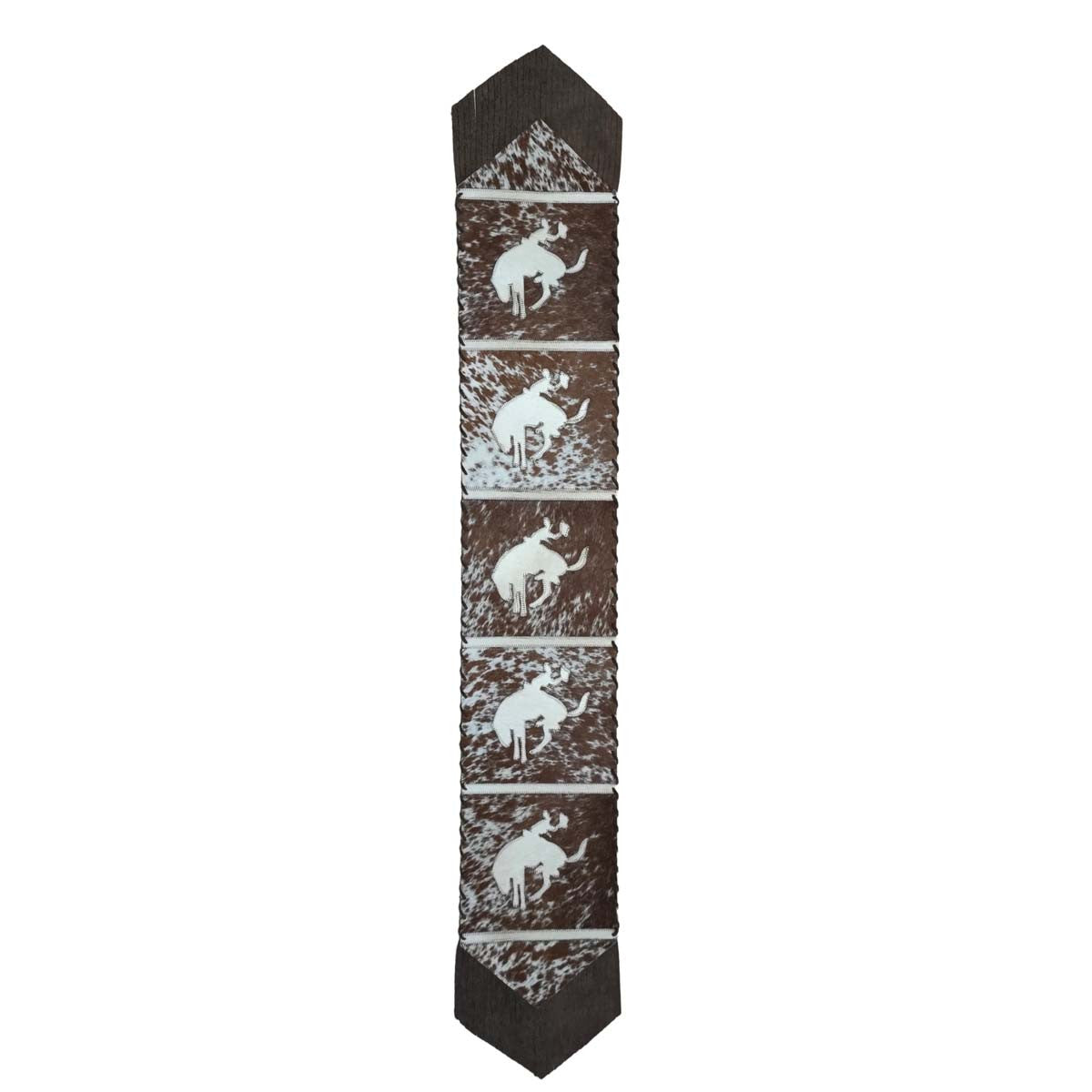 Fringed Light Wild Rider Cowhide Table Runners