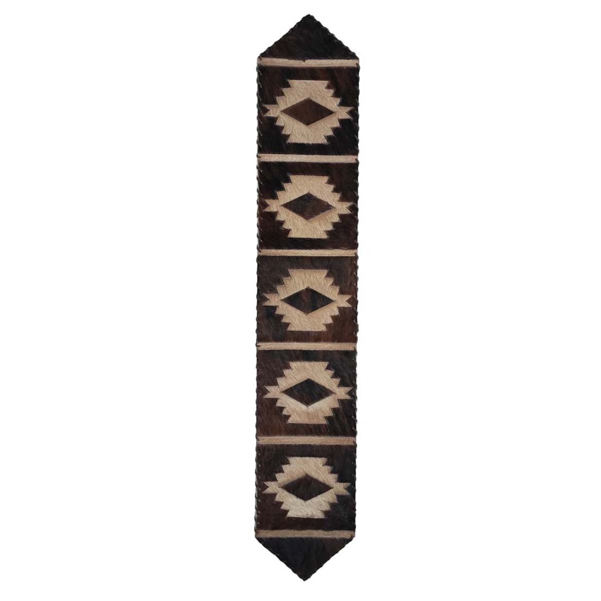 Brindle Step Pattern Cowhide Table Runners