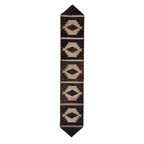 Brindle Step Pattern Cowhide Table Runner - 120 Inch