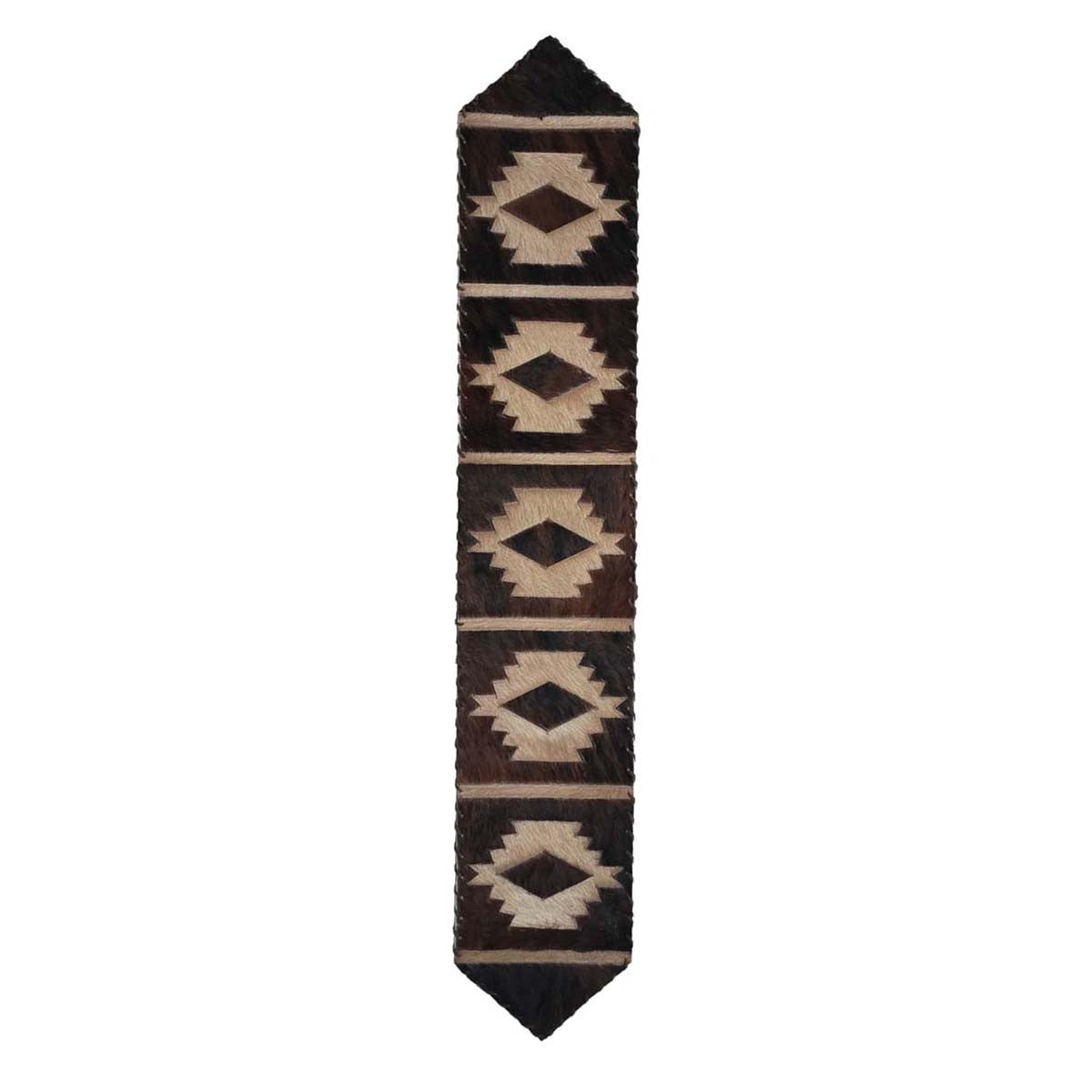 Brindle Step Pattern Cowhide Table Runners