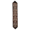 Lightning Hawk Brindle Leather Table Runner - 96 Inch