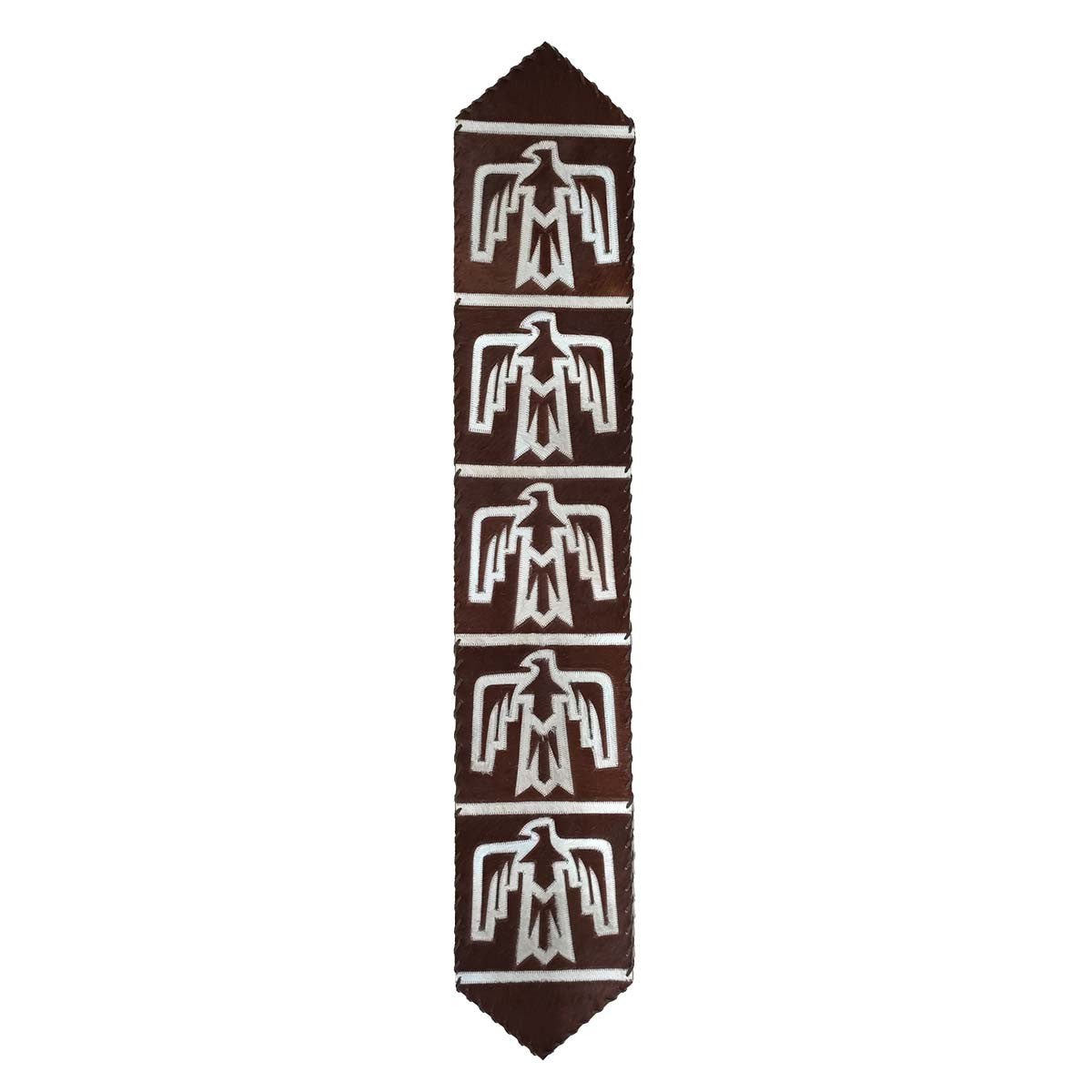 Lightning Hawk Brown Leather Table Runners