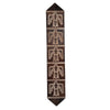 Lightning Hawk Brindle Leather Table Runner - 120 Inch