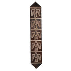 Lightning Hawk Brindle Leather Table Runner - 120 Inch