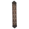 Fringed Lightning Hawk Leather Table Runner - 96 Inch