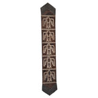 Fringed Lightning Hawk Leather Table Runner - 96 Inch