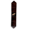 Moose Dark Brindle Leather Table Runner - 96 Inch