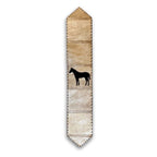 Midnight Horse Leather Table Runner - 120 Inch