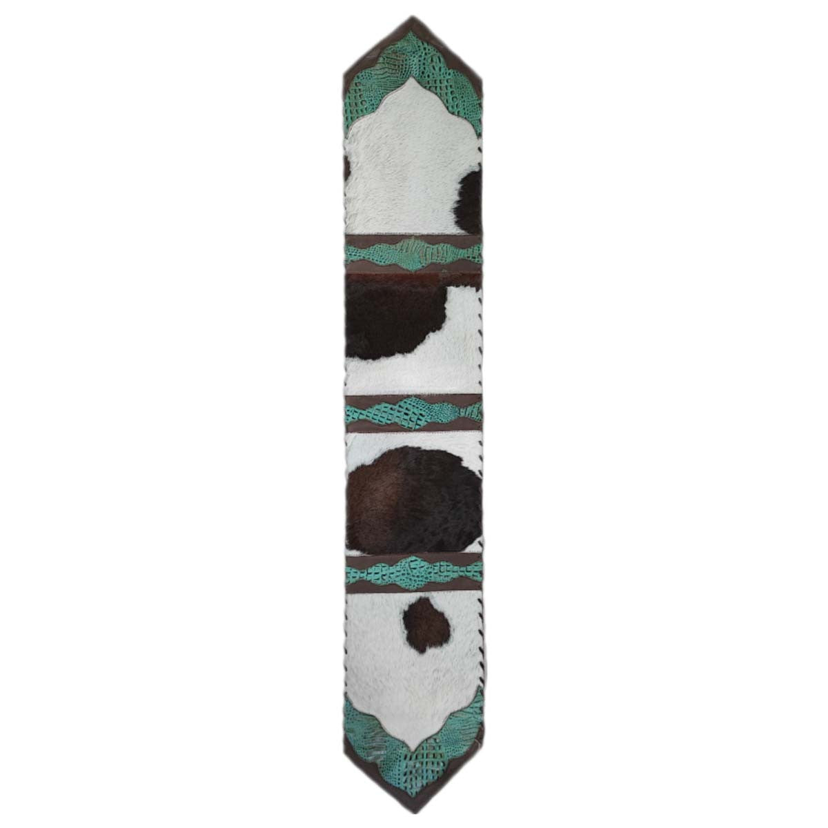 Holstein Panel & Teal Gator Embossed Table Runners