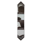 Dutch Brown Panel Gator Embossed Table Runner - 96 Inch
