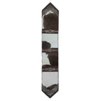 Dutch Brown Panel Gator Embossed Table Runner - 120 Inch