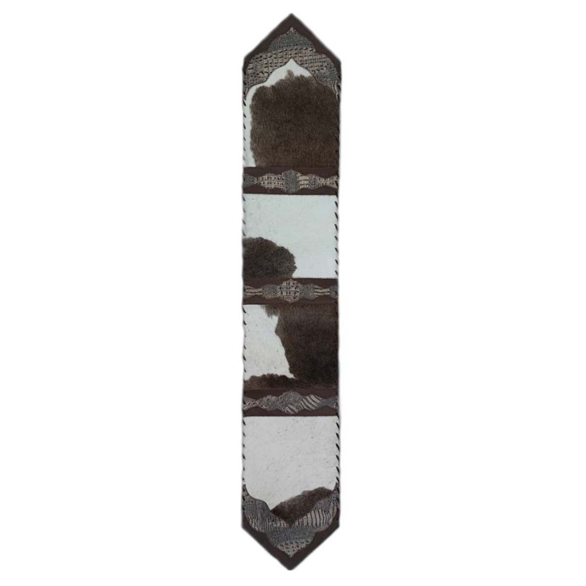 Dutch Brown Panel Gator Embossed Table Runners