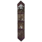 Red Faux Gator Embossed Leather Table Runner - 96 Inch