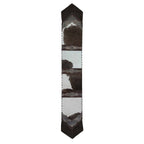 Fringed Dutch Brown & Gator Embossed Table Runner - 96 Inch