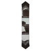 Fringed Dutch Brown & Gator Embossed Table Runner - 120 Inch