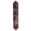 Dark Weathered Leather Embossed Table Runner - 96 Inch