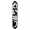 Holstein Panel & Teal Floral Table Runner - 120 Inch