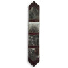 Floral Pattern Red Embossed Leather Table Runner - 96 Inch