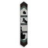 Fringed Holstein Panel & Teal Floral Table Runner - 96 Inch