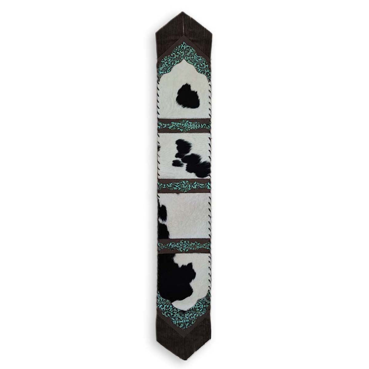 Fringed Holstein Panel & Teal Floral Table Runners