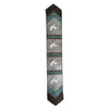 Light Fringed Wild Rider Teal Flower Table Runner - 96 Inch