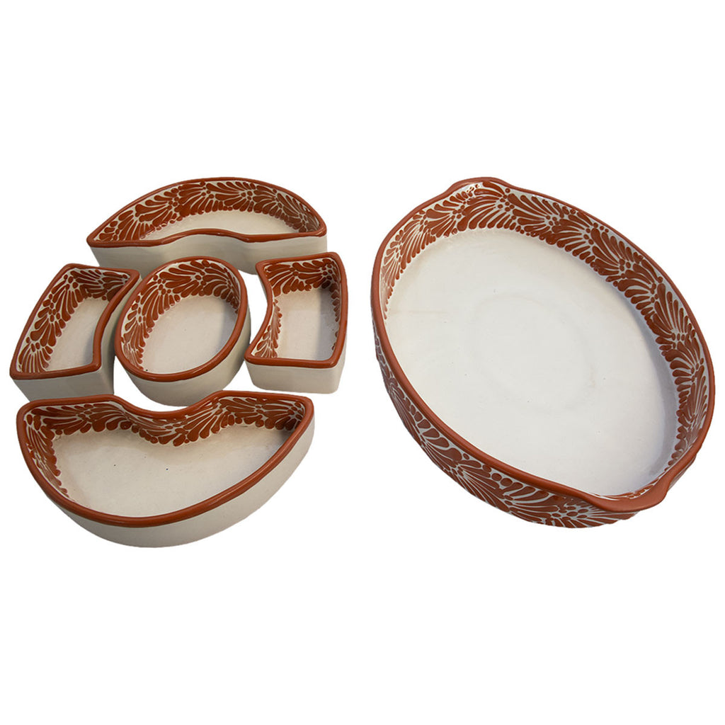 Talavera Appetizer Plate (6 Pcs)