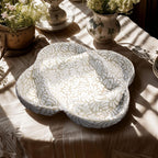 Patagonia Talavera Appetizer Plate - Sand & White