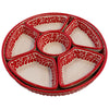 Talavera Sunset Red & White Serving Platter (7 pcs)