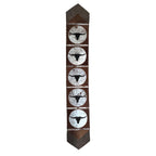 Fringed Devon Longhorn Leather Table Runner - 120 Inch