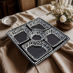 Talavera Nights Black & White Serving Platter (6 pcs)