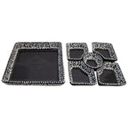 Talavera Nights Black & White Serving Platter (6 pcs)