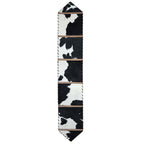 Holstein Leather Table Runner - 96 Inch