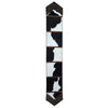 Fringed Holstein Leather Table Runner - 96 Inch