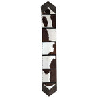 Fringed Ayrshire Cowhide Table Runner - 120 Inch