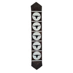 Fringed Texas Longhorn Cowhide Table Runner - 96 Inch